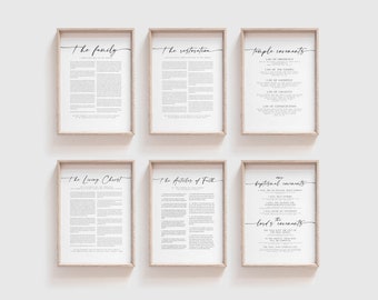 LDS Proklamation Kunstdrucke: Familie, Christus, Tempel (Digitaler Download)