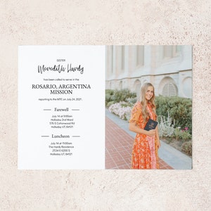 EDITABLE LDS Missionary Announcement Printable | LDS Missionary | lds mission farewell | Corjl | Customized | Personalized