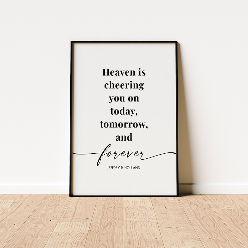 Heaven is Cheering You on Print digital Download Elder | Etsy