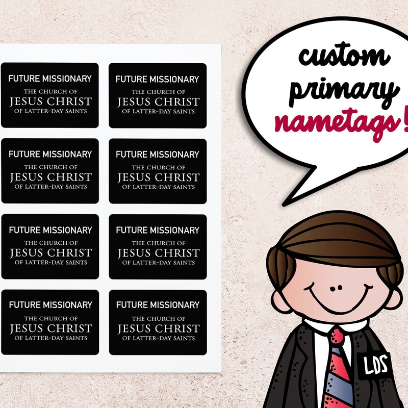 Lds Missionary Name Tag - Etsy