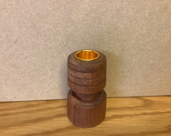 Wooden candle holder