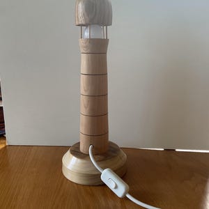 Wooden table lamp
