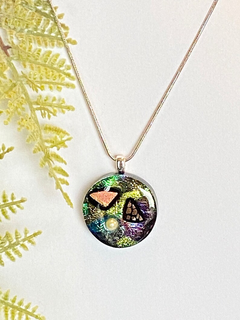 Dichroic Glass Pendant image 1