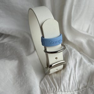 Algo azul - Sujeta correas / collar de perro / recuerdo del día de la boda / recuerdo de boda