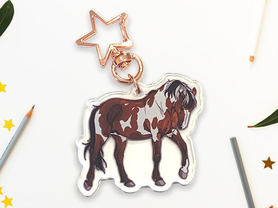 NEW Pony Mustang Equestrian Horse Charm Keychain