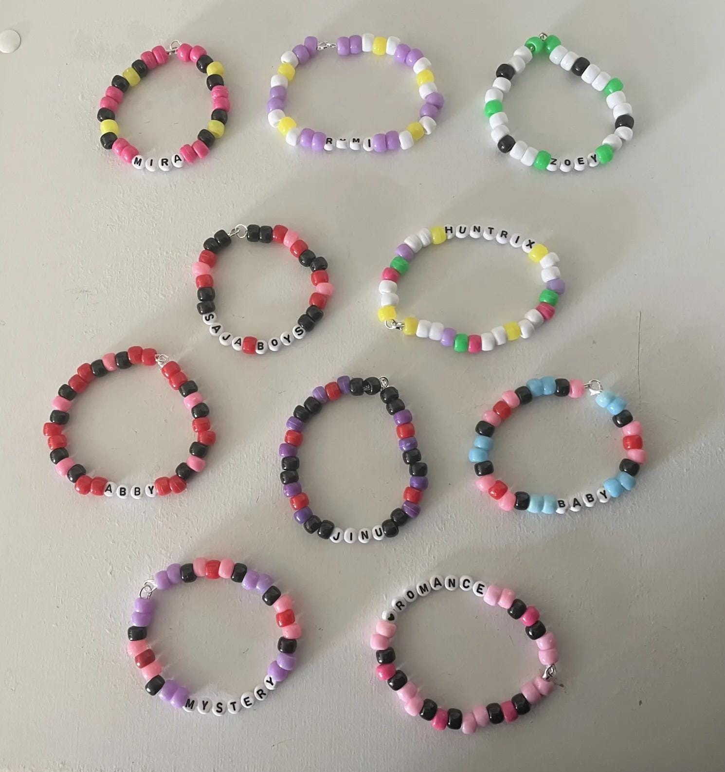 Kpop Demon Hunters Beaded Bracelets - Etsy