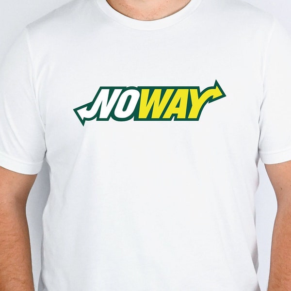 Lustiges No Way Scherz T-Shirt, Marke inspiriert Parodie Shirt, Neuheit Wortspiel Tee Geschenk für Freund, Sandwich Liebhaber