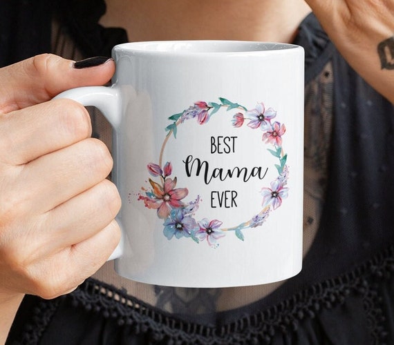 Best Mom Ever Wildflower Photo Mother's Day Mug