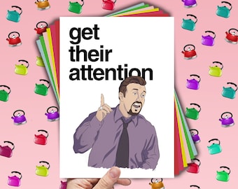 David Brent - The Office Card - Brent Quotes - Standard or choose your own - A4