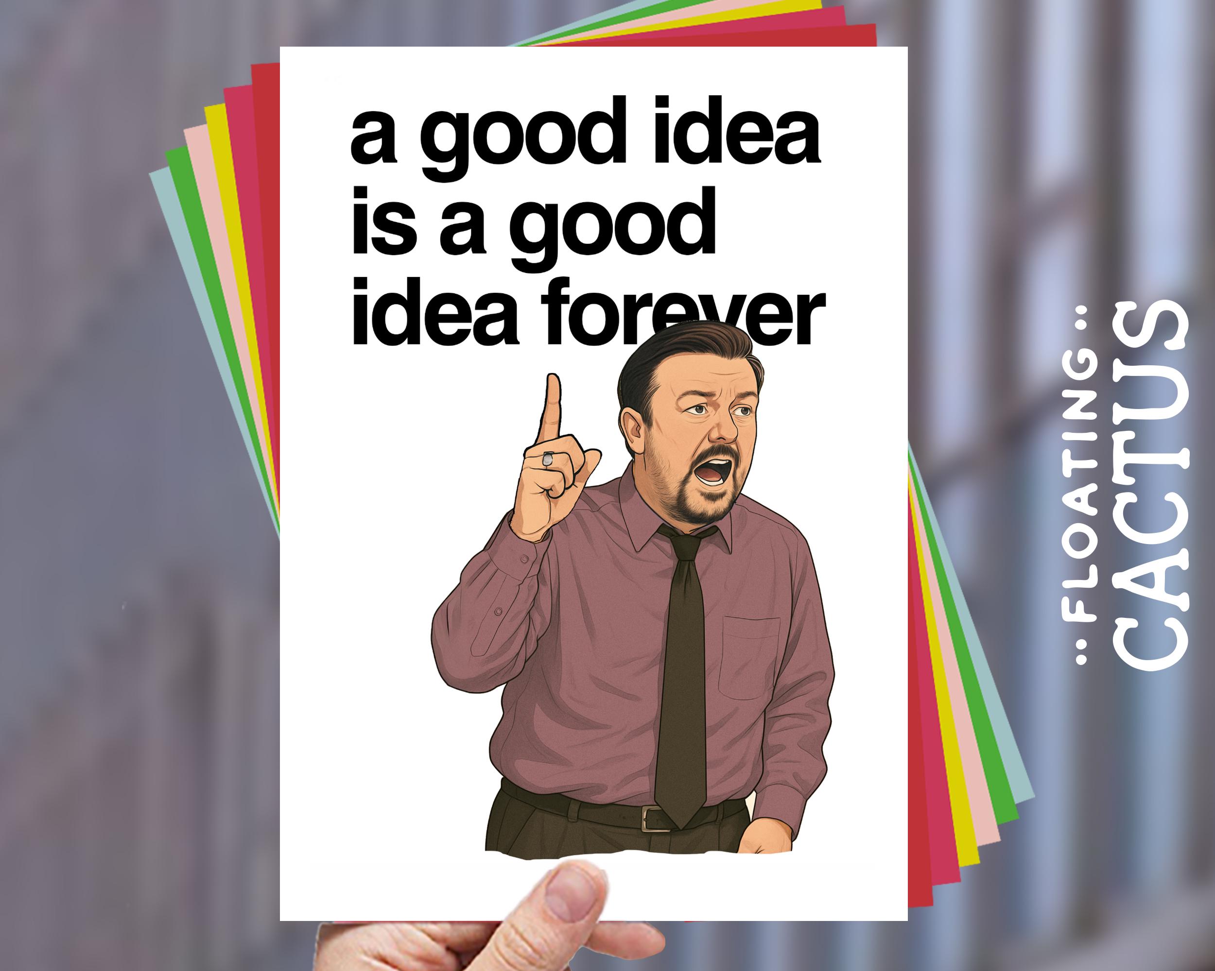 David Brent - the Office Card - Brent Quotes - Standard or Choose Your Own  - A4 - Etsy, image size:2500x1999