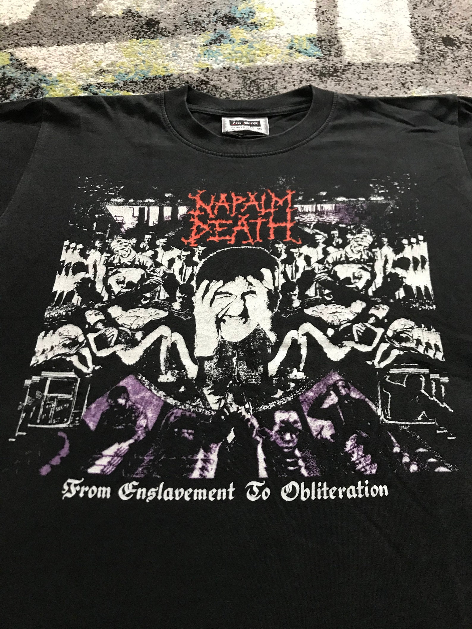napalm death from enslavement to obliteration shirt