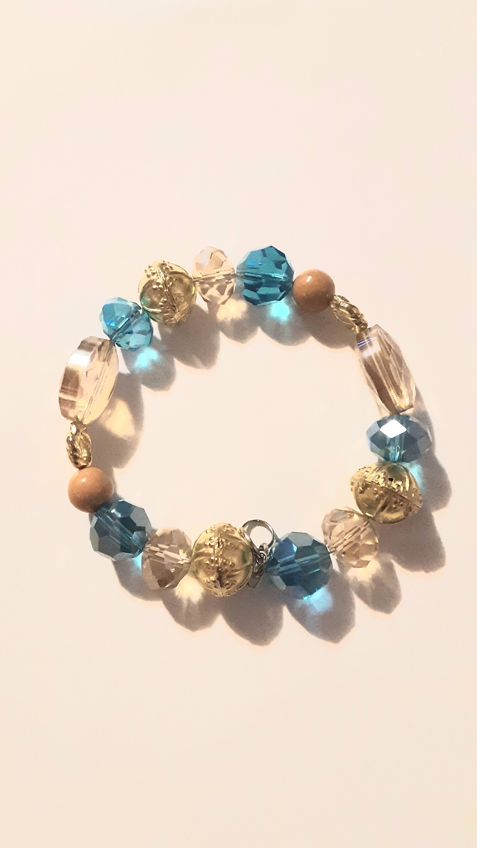 Funkelnd braunes und blaues Armband | Etsy