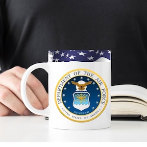 US Luftwaffe Militärtasse für Kaffee oder Tee 15oz