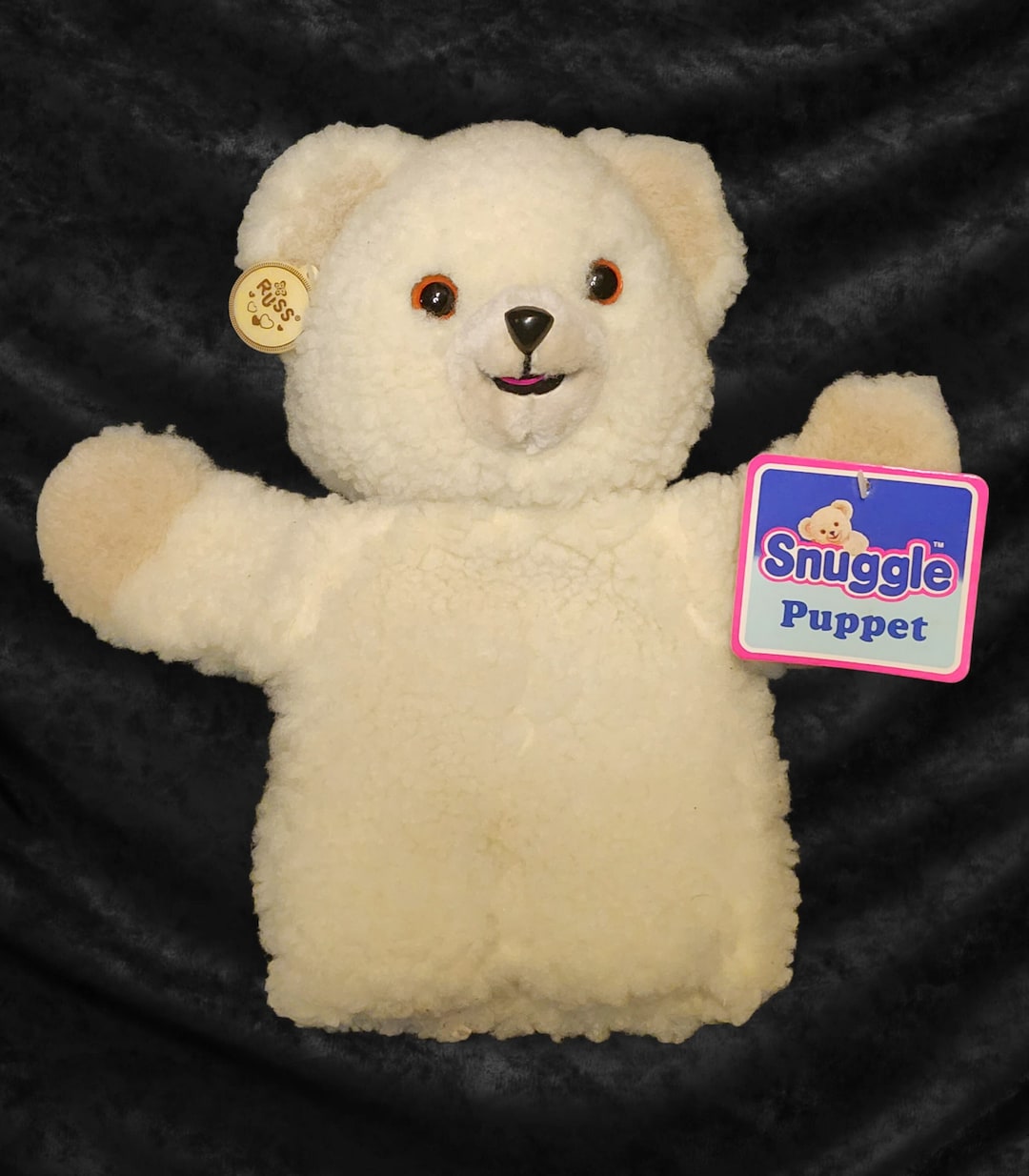 1986 Snuggle Fabric Softener Plush Bear Hand Puppet by Russ Etsy