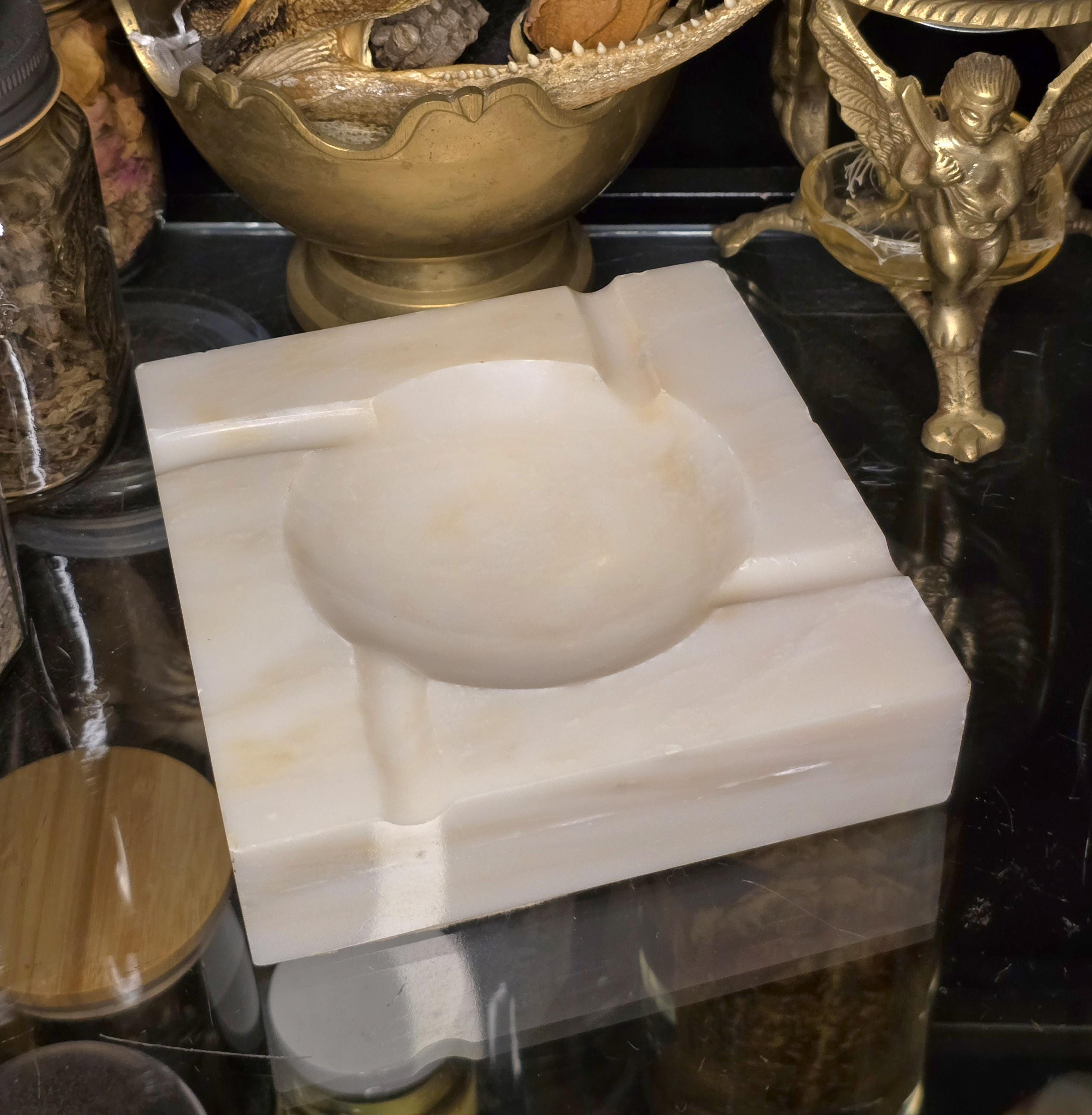 Vintage Marble Ashtray - Etsy