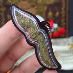 Naga Magic Snake / Holy Thai amulet / Naga Dragon Buddhism Talisman / Meed Mor Knife / Collectible Pendant Charm