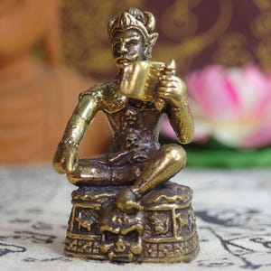 Hell God Statue /  Holy Thai amulet  / Skull Hong Prai / Buddhism Talisman Charm / Small Buddha Amulet Collectible