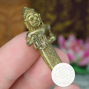 Paladkik Amuleto d'amore / Talismano di fascino Phra Ngang / Ciondolo da collezione raro Piccolo amuleto di Buddha Palatkik