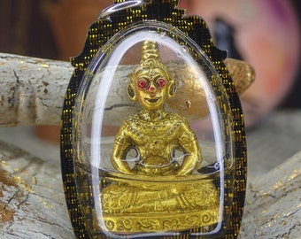 Phra Ngang Love amulet / Ngang Red Eyes Holy Talisman / Small Buddha Amulet Charm Pendant