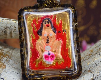 Liebe Amulett / Lady E-Pher / Charm Buddhismus Talisman / Vulva Amulett Heilige Anhänger Skull hong Prai