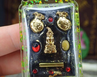 Thai Love amulet / Phra Khun Paen Charm Buddhism Talisman / Lady E-Pher / Paladkik / Phra Ngang / Small Buddha Amulet