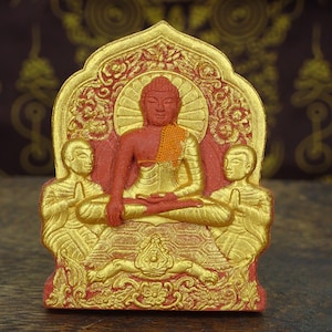 Phra Buddha / Blessed Thai amulet / Charm Buddhism Talisman / Phra Sivali / Naga Snake / Phuttha Metta Rare Takrud