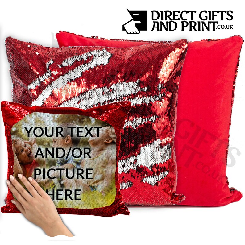 sequin swipe cushion