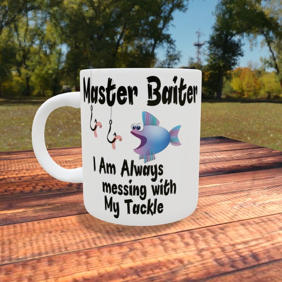 Funny Fishing Mug Fishing Mug Funny Master Baiter Fast & Free Dispatch 