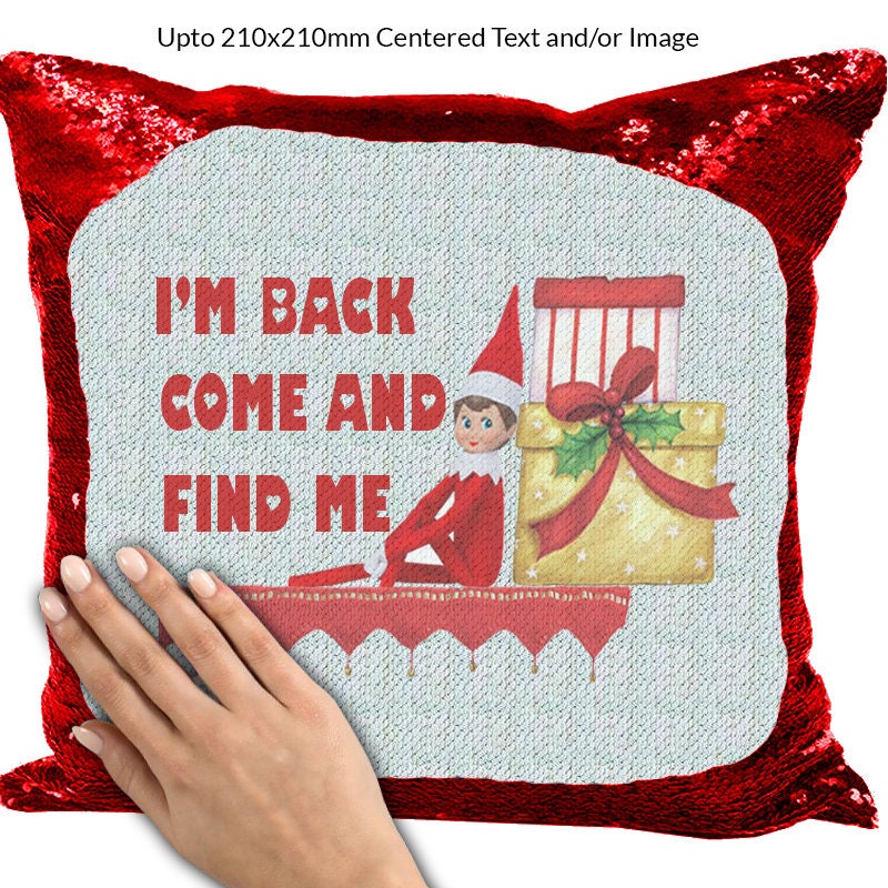 sequin swipe cushion