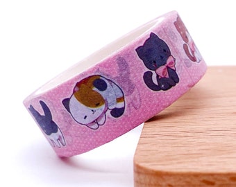 Cats Washi Tape - 15mm Wide, 5 Meters Long