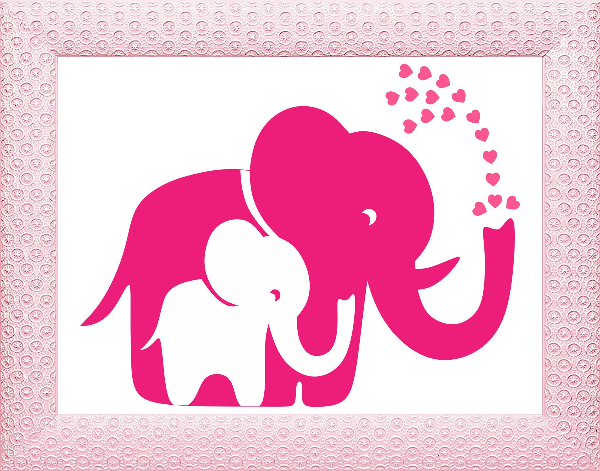 Valentine Elephant Valentine Hearts SVG Valentine Svg Png. - Etsy