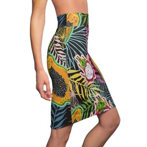 Slice Tropical Pineapple Print Women's Skirt