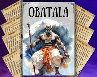 Obatala altar guide, prayer, invocation, grimoire pages, book of shadows, obatala magic rituals, wicca, Witchcraft, BOS pages, pagan