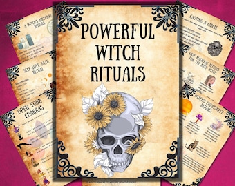 Witchcraft Rituals Book of Shadows: Beginner Witch Guide (Printable)