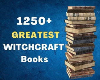 1250 magic witchcraft books bundle, huge spellbook pages, wiccan, grimoires, EBooks, occult, ritual, pagan