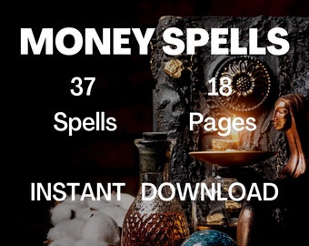 37 money spells book, witchcraft books, book of shadows, pagan, occult, hermetic, spells pdf