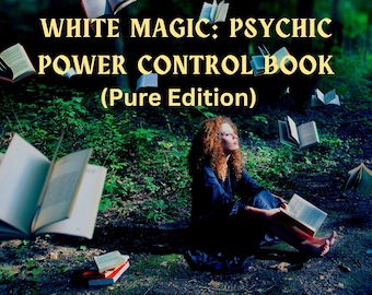 Psychic power withcraft book, antique witch, white magic, occult, astral projection, telepathy, diviation, wicca witchy book 209 pages