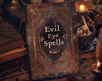 Łatwe zaklęcia przeciwko złemu oku, książka z zaklęciami dla początkujących, magia odwracająca złe oko, arkusz zaklęć, strony grimuaru, zaklęcia okultystyczne w formacie PDF