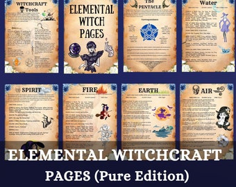 Pages secrètes pour débutants sur la sorcellerie, livre des ombres, Wicca, grimoire imprimable, occulte, païen, pages BOS, notions de base pour les bébés sorcières