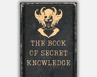 The book of secret knowledge, Vintage Grimoire, 37 pages, book of shadows, witchcraft basics, sigils, divination, occult, pagan, BOS pages