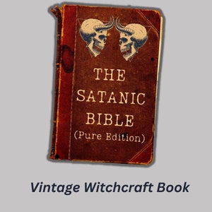 Biblia Satánica Libro antiguo de brujería, 93 páginas, libro ocultista, pagano, rituales de satanismo, magia oscura Grimorio del Diablo