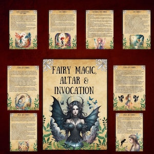 Real Fairy Magic, Wiccan witchcraft, Faery Grimoire pages, witchy book of shadows, printable, Pagan, BOS Pages