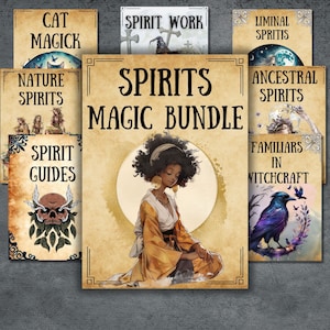 Real Spirits Guide, wicca book of shadows, Spirits grimoire pages, Spirit Rituals, Magic bundle, Beginner witch BOS
