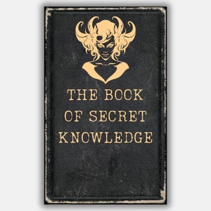 The book of secret knowledge, Vintage Grimoire, 37 pages, book of shadows, witchcraft basics, sigils, divination, occult, pagan, BOS pages