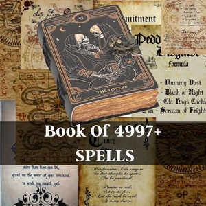 Grimoire: Ancient Spells A Compendium of Majik Workings Arcane and Strange:  Blank decorative wicca journal notebook for witches and occult lovers with