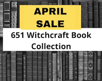 651 Witchcraft books Bundle, Wiccan spells, occult, Pagan, rituals PDF, witch spells