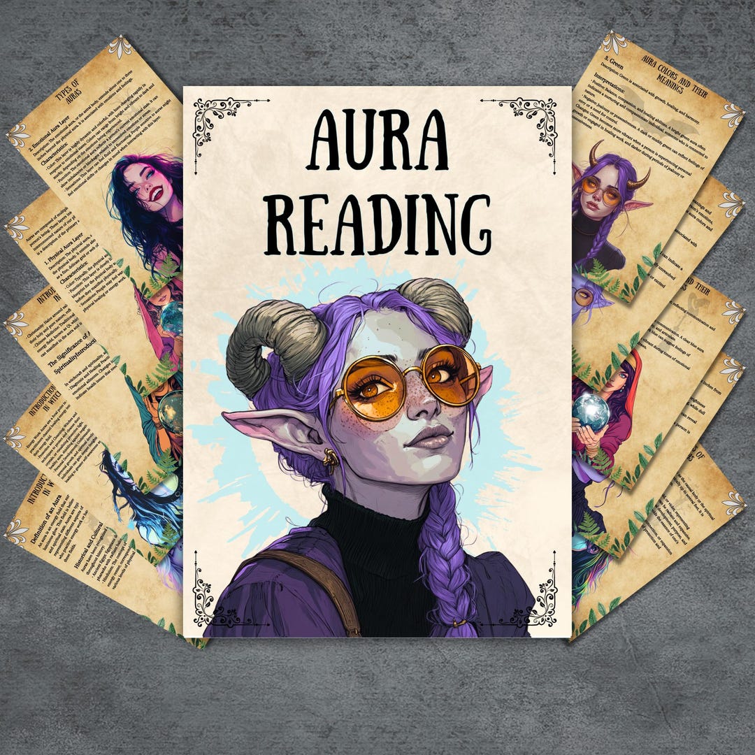 Secret Aura Reading Grimoire Pages, Basics of Aura, Book of Shadows ...