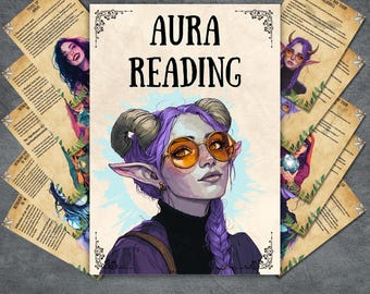 Lectura secreta del aura: páginas de grimorio, fundamentos del aura, libro de las sombras, brujería, rituales del aura, paganismo, magia, guía de brujería, página BOS