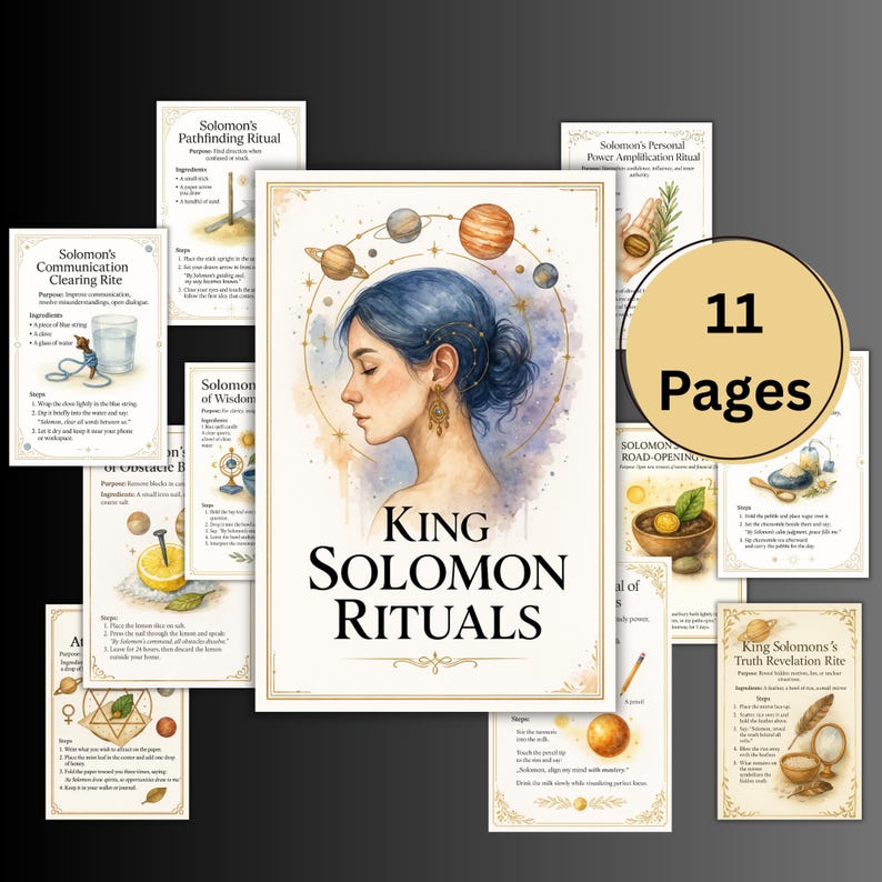 King Solomon Rituals, Grimoire Pages, Sigils, Seals, Solomon Magic ...