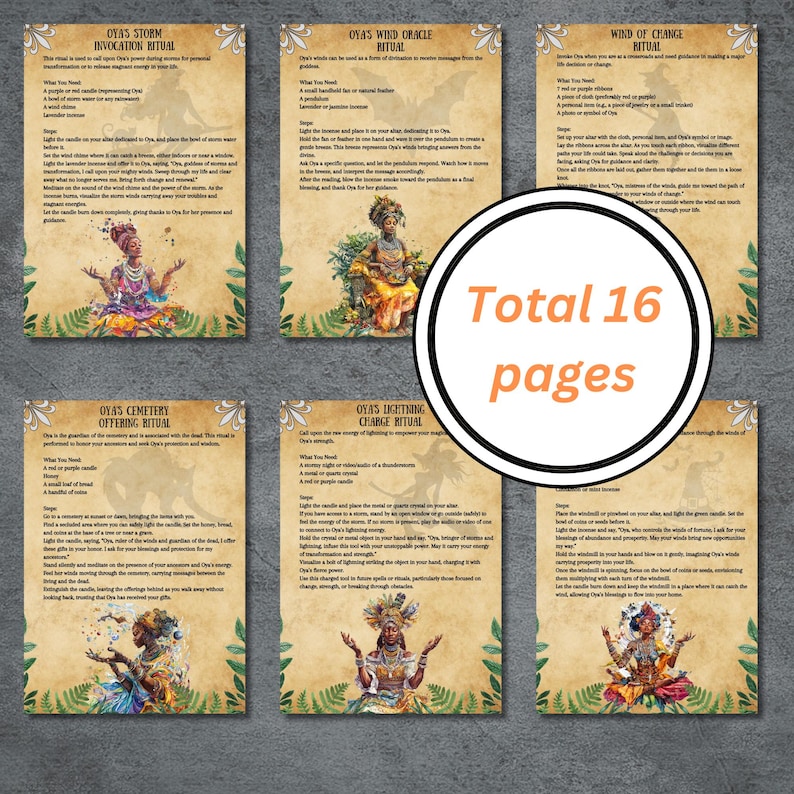 Goddess Oya Rituals, Prayers, Invocation, Grimoire Pages, Book of ...